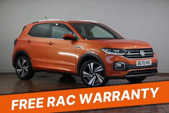 A 2020 VOLKSWAGEN T-CROSS 1.0 TSI 115 R-Line 5dr [Active Info Display,Electrically foldable door mirrors,Winter pack,18"Alloys]