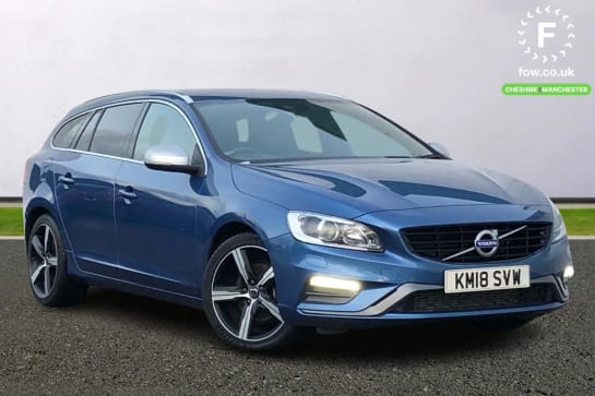 A 2018 VOLVO V60 D4 [190] R DESIGN Lux Nav 5dr Geartronic [Ltr] [Leather, DAB Digital Radio, Headlamp Cleaning System, LED Daytime Running Lights, Automatic Folding Do