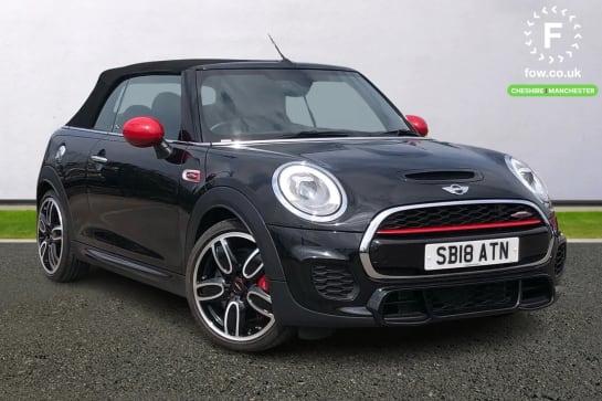 A 2018 MINI CONVERTIBLE 2.0 John Cooper Works 2dr Auto [Chili pack] [Mini Excitement Pack, Interior Light Pack, Carbon Black Leather, Rear View Camera]