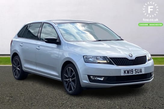 A 2019 SKODA RAPID SPACEBACK 1.0 TSI 95 SE Sport 5dr [Fixed panoramic glass roof, Daytime running lights, Climate control air conditioning]