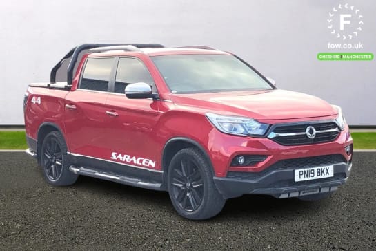 A 2019 SSANGYONG MUSSO Double Cab Pick Up Saracen 4dr AWD [18" Black alloy wheels , Heated rear seats , Hill Descent Control ]