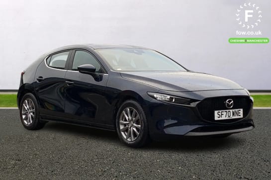 A 2020 MAZDA MAZDA3 2.0 Skyactiv G MHEV SE-L Lux 5dr [ Apple car play/Android Auto , Integrated bluetooth with steering wheel mounted controls ,16" Silver metallic alloy