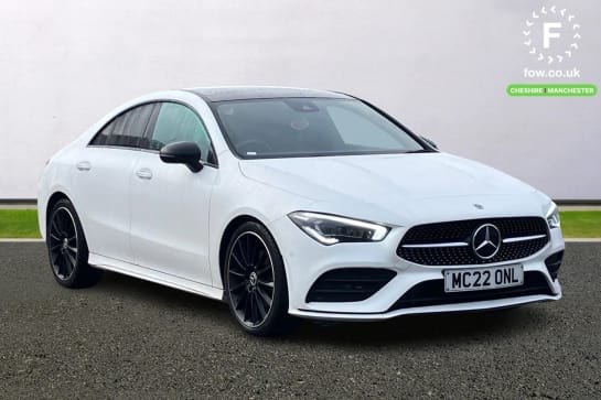 A 2022 MERCEDES-BENZ CLA CLASS CLA 180 AMG Line Premium + Night Ed 4dr Tip Auto [ 10.25 inch Instrument display with digital cockpit , Bluetooth connection , Smartphone integration