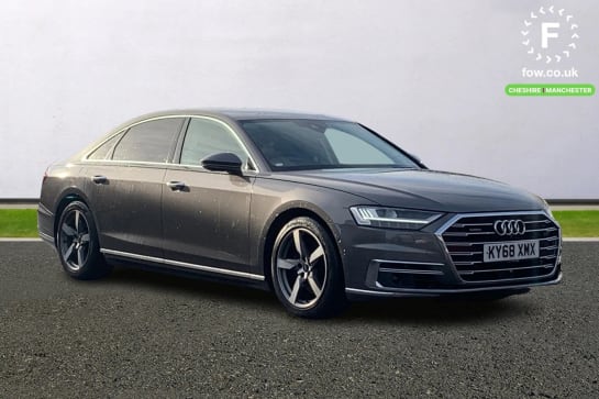 A 2018 AUDI A8 L 50 TDI Quattro 4dr Tiptronic [19" Polygon Design Alloys, Digital TV Reception, Valcona Leather Comfort Seats, Adaptive Windscreen Wipers, Rear view