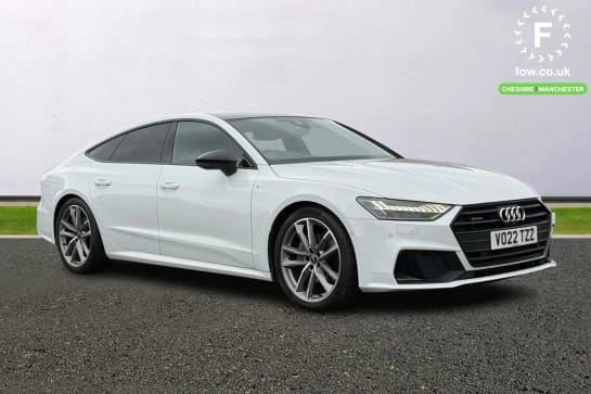 A 2022 AUDI A7 45 TFSI 265 Quattro Black Edition 5dr S Tronic [Comfort and Sound Pack, Flat-bottomed 3-spoke leather high multi-function steering wheel with shift pa