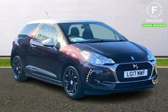 A 2017 DS DS3 1.2 PureTech 130 Elegance 3dr [ Rear parking sensors , Bluetooth + USB , 7" touch screen , Cruise control + speed limiter ]