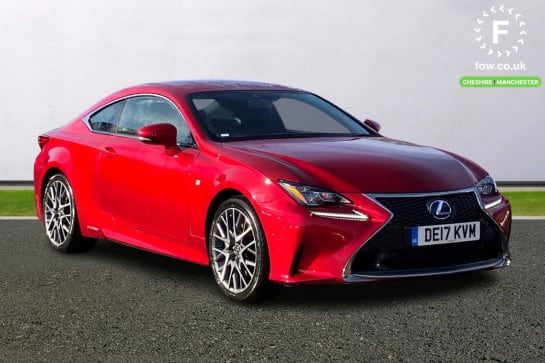 A 2017 LEXUS RC 300h 2.5 F-Sport 2dr CVT [ Bluetooth system , Front and rear parking sensors , Reversing camera ]