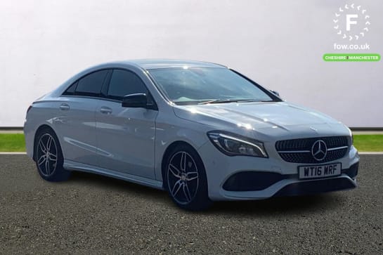 A 2016 MERCEDES-BENZ CLA CLASS CLA 180 AMG Line 4dr Tip Auto [ ABS with Brake Assist , Bluetooth system , Collision prevention assist plus ]
