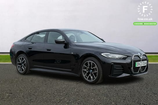 A 2023 BMW I4 250kW eDrive40 M Sport 83.9kWh 5dr Auto [ Cruise control with brake assist , Storage compartment pack with 12V socket , M Sport exterior styling pack