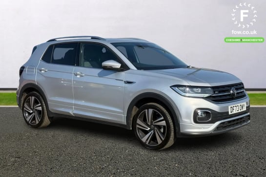 A 2023 VOLKSWAGEN T-CROSS 1.0 TSI 110 R-Line 5dr DSG [ R Line styling pack , 2D/3D map view , Bluetooth telephone and audio connection for compatible devices , 18" Nevada black