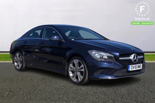 A 2018 MERCEDES-BENZ CLA CLASS CLA 180 Sport 4dr Tip Auto [ Panoramic glass sunroof , Mirror Package , Heated front seats , Reversing camera , Ambient lighting - 12 colour ]
