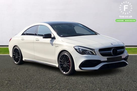 A 2016 MERCEDES-BENZ CLA CLASS CLA 45 [381] 4Matic 4dr Tip Auto [ Mirror pack , Panoramic glass sunroof , Active park assist with parktronic system , AMG Performance Exhaust , 19" A