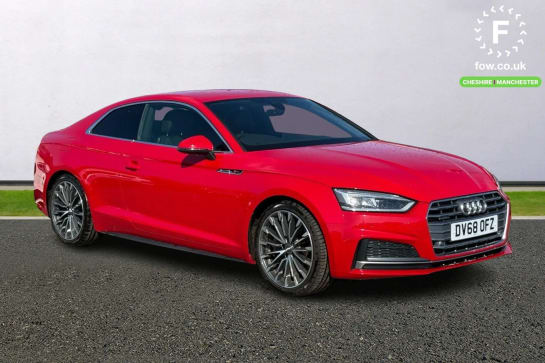 A 2018 AUDI A5 2.0 TFSI 252 Quattro S Line 2dr S Tronic [ Audi parking system plus with front and rear sensors , Mobile telephone preparation - bluetooth interface ,