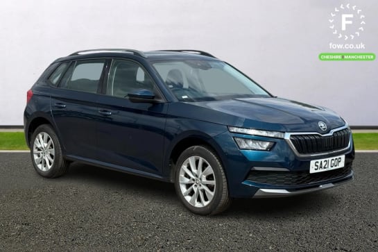 A 2021 SKODA KAMIQ 1.0 TSI 110 SE 5dr [ Front assist system , Bluetooth system , 2 USB - C ports with 1x adaptor cable ]