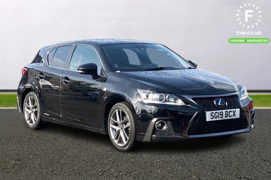 A 2019 LEXUS CT 200h 1.8 F-Sport 5dr CVT [ Bluetooth mobile phone connection , Reversing camera , 17" F Sport Dark premium metallic alloys wheels ]