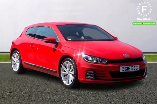 A 2016 VOLKSWAGEN SCIROCCO 2.0 TDi 184 BlueMotion Tech GT 3dr DSG [ Keyless entry , Bluetooth system , Front and rear parking sensors , Bi-xenon headlights , 18" 'Interlagos' al