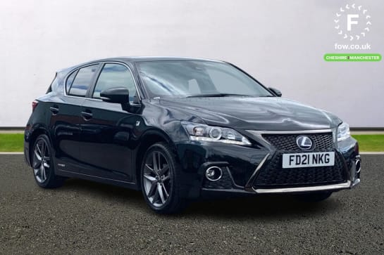 A 2021 LEXUS CT 200h 1.8 F-Sport 5dr CVT [ Bluetooth mobile phone connection , 17" F Sport Dark premium metallic alloys wheels , Lexus safety systems+ Dynamic radar c