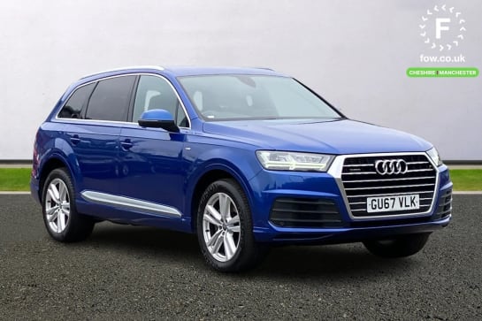 A 2017 AUDI Q7 3.0 TDI Quattro S Line 5dr Tip Auto [Smartphone Interface, High beam assist, Four Zone Electric Climate]