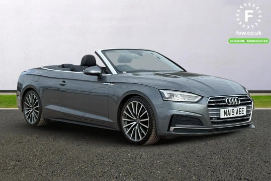 A 2019 AUDI A5 40 TFSI S Line 2dr S Tronic [ Comfort and Sound Pack , 19" x 8.5J 'multi-spoke' design alloy wheels with 255/35 R19 tyres , Flat-bottomed 3-spoke leat
