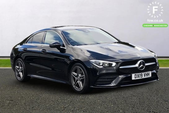 A 2019 MERCEDES-BENZ CLA CLASS CLA 180 AMG Line 4dr Tip Auto [ Active park assist with parktronic system , 180 degree reversing camera , Front and rear parking sensors , Mirror pack