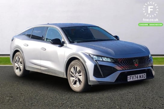 A 2024 PEUGEOT 408 1.6 Plug-in Hybrid Allure 5dr e-EAT8 [ Rear parking sensors , Bluetooth telephone facility , 19" Jaspe diamond cut alloy wheels in Onyx black gloss ,