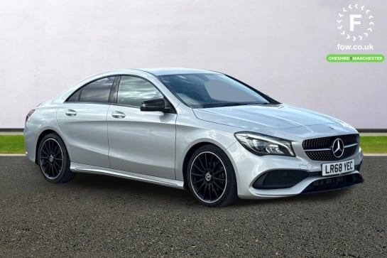A 2018 MERCEDES-BENZ CLA CLASS CLA 200 AMG Line Night Edition 4dr Tip Auto [ 18" AMG 10 spoke alloy wheels , Bluetooth system , Reversing camera , Privacy glass , Mirror pack ]