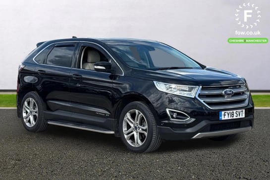 A 2018 FORD EDGE 2.0 TDCi 180 Titanium 5dr [ Heated Steering Wheel , Front Wide-View Camera , Panorama Roof , Blind Spot Information System , Active Park Assist with P
