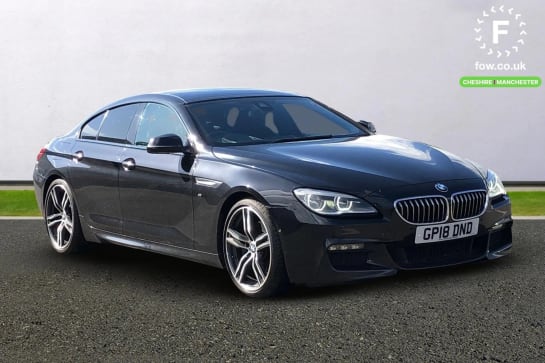 A 2018 BMW 6 SERIES 640d M Sport 4dr Auto [ Apple CarPlay , Reversing Assist camera , Steering wheel heating , Surround-view , 20in Alloy Wheels - Light M Double Spoke St