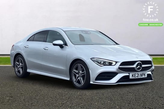 A 2021 MERCEDES-BENZ CLA CLASS CLA 180 AMG Line Premium 4dr Tip Auto [ Bluetooth connection , Light and sight pack , Parking package , Mirror pack , Seat comfort pack ]