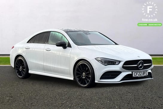 A 2022 MERCEDES-BENZ CLA CLASS CLA 180 AMG Line Premium + Night Ed 4dr Tip Auto [ Bluetooth connection , Parking package , Night package , Mirror package , Seat comfort pack ]