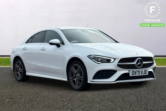 A 2021 MERCEDES-BENZ CLA CLASS CLA 250e AMG Line Premium 4dr Tip Auto [ Active lane keeping assist , Bluetooth connection , Seat comfort pack , Parking package ]