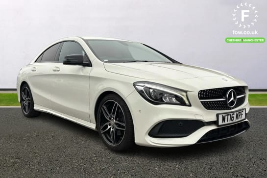 A 2016 MERCEDES-BENZ CLA CLASS CLA 180 AMG Line 4dr Tip Auto [ ABS with Brake Assist , Bluetooth system , Collision prevention assist plus ]