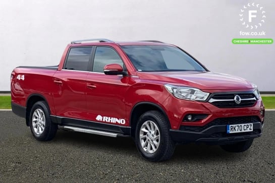A 2020 SSANGYONG MUSSO Double Cab Pick Up Rhino 4dr Auto AWD [17"Alloys,Side steps,Lane keeping assist,Front and rear parking sensors,Audio controls mounted on steering whee