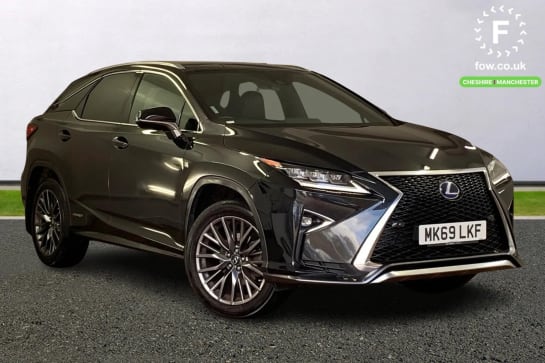 A 2019 LEXUS RX 450h 3.5 F-Sport 5dr CVT [Panoramic Roof,Lane keep assist,Hands free power tailgate,Reversing camera,Wireless Smartphone charger,Steering wheel mounte