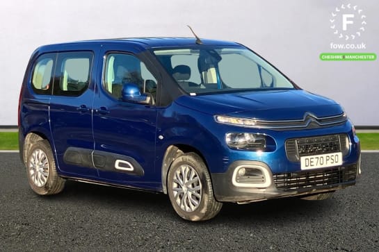 A 2020 CITROEN BERLINGO 1.5 BlueHDi 100 Feel M 5dr [Bluetooth telephone facility,Programmable cruise control and speed limiter,Electric heated door mirrors,Pop out opening re