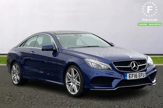 A 2016 MERCEDES-BENZ E CLASS E350d AMG Line Edition Premium 2dr 9G-Tronic [Panoramic Glass Sunroof, Harman Kardon, 19" AMG Alloys, Active Park Assist, Bluetooth, Front And Rear Pa