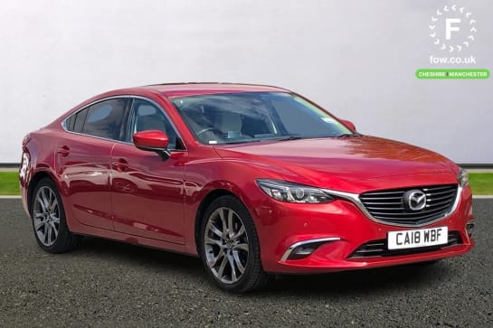 A 2018 MAZDA MAZDA6 2.2d Sport Nav 4dr [Front And Rear Parking Sensors, Sat Nav, Cruise Control, 19" Alloy Wheels, Stone Leather]
