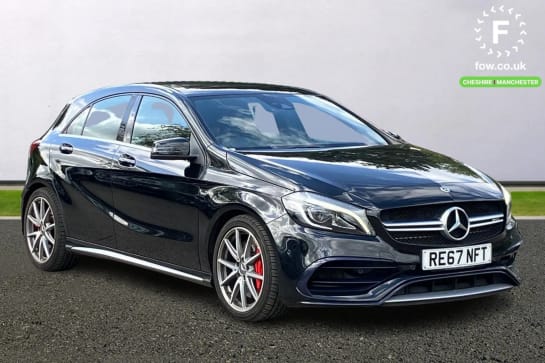 A 2017 MERCEDES-BENZ A CLASS A45 4Matic Premium 5dr Auto [Panoramic Roof, Satellite Navigation, Heated Seats, Parking Camera]