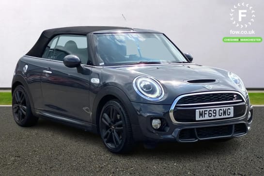 A 2019 MINI CONVERTIBLE 2.0 Cooper S Sport II 2dr Auto [Comfort Pack] [Compatible mobile phone bluetooth with audio streaming,Rear park distance control,Fully electric black