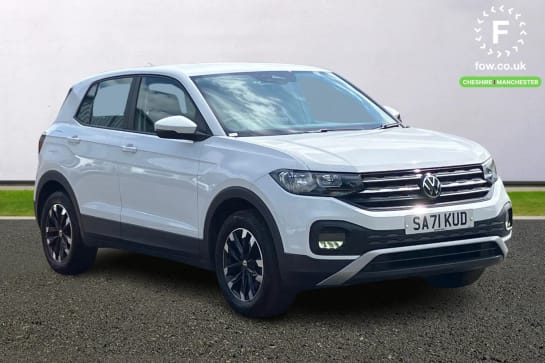 A 2021 VOLKSWAGEN T-CROSS 1.0 TSI S 5dr [Lane assist, 16" Rochester Alloy Wheels,Power assisted speed sensitive steering]