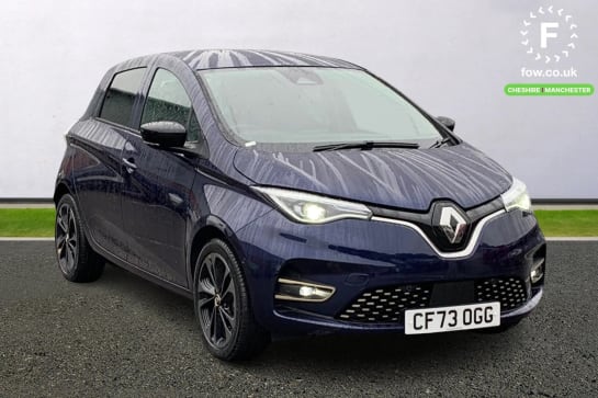 A 2023 RENAULT ZOE 100kW Iconic R135 50kWh Boost Charge 5dr Auto [Renault App Connectivity, Wireless Phone Charger, Rear View Parking Camera, 17" Elington Alloys]