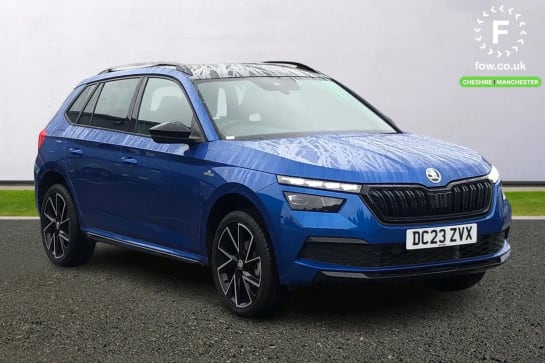 A 2023 SKODA KAMIQ 1.0 TSI 110 Monte Carlo 5dr [Bluetooth system,Front assist system,Dimming rear view mirror with black surround,Electrically adjustable and heated door