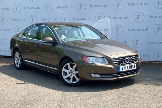 A 2014 VOLVO S80 D2 [115] SE Nav 4dr Powershift [Rear park assist,Remote audio controls on steering wheel,Automatic folding door mirrors with ground lights,Front and r