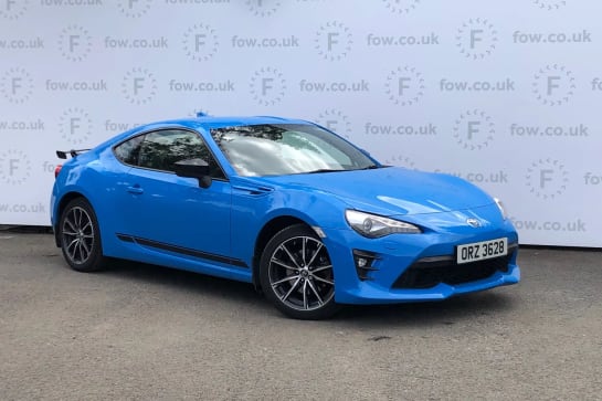 A 2018 TOYOTA GT86 2.0 D-4S Blue Edition 2dr [Bluetooth system,Cruise control,Steering wheel mounted audio controls,Electric front windows,Electric adjustable/heated/fol