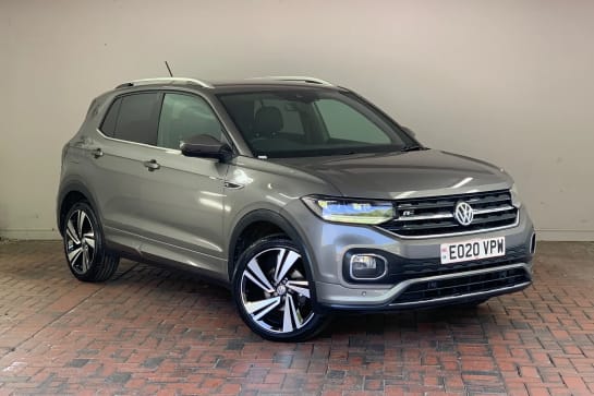 A 2020 VOLKSWAGEN T-CROSS 1.0 TSI 115 R-Line 5dr DSG [Power assisted speed sensitive steering,Lane assist,Digital Cockpit Pro,Front and rear electric windows,Silver roof rails,