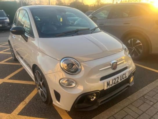 A 2022 ABARTH 595 1.4 T-Jet 165 Turismo 3dr Auto [ Rear parking sensors , Sports button , 7" TFT instrument display with sports mode , Tech pack , Turismo leather pack