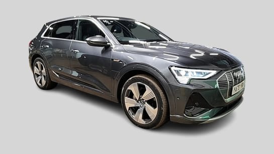 A 2021 AUDI E-TRON 230kW 50 Quattro 71kWh S Line 5dr Auto [Audi virtual cockpit, Audi phone box with wireless charging, Parking system plus with 360 degree sensors and f