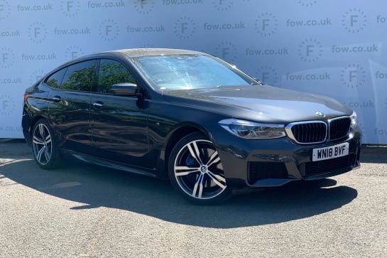 A 2018 BMW 6 SERIES GT 630i M Sport 5dr Auto [Panoramic Glass Sunroof, Driving Assistant, Harman Kardon, Comfort Package, Parking Assistant]