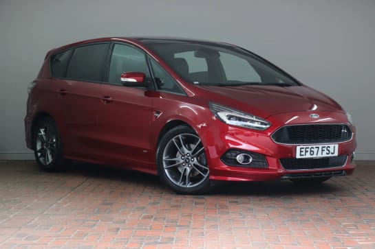A 2018 FORD S-MAX 2.0 TDCi 180 ST-Line [Lux Pack] 5dr Powershift AWD [Half Leather, Park Assist, Sony Hi-Fi, LED Headlights, Sat Nav, 19" Alloys, Rear Camera, Pan Roof]