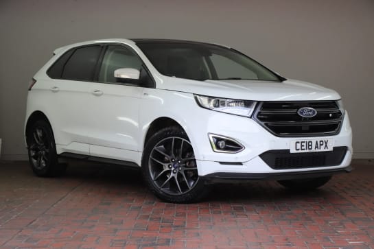 A 2018 FORD EDGE 2.0 TDCi 210 ST-Line 5dr Powershift [Pan Roof,Oxford White,Active Park Assist,Front Wide View Camera]
